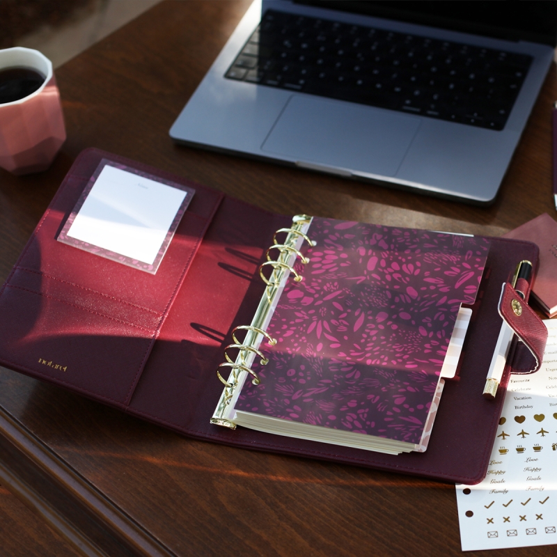 Planner Burgundy 2